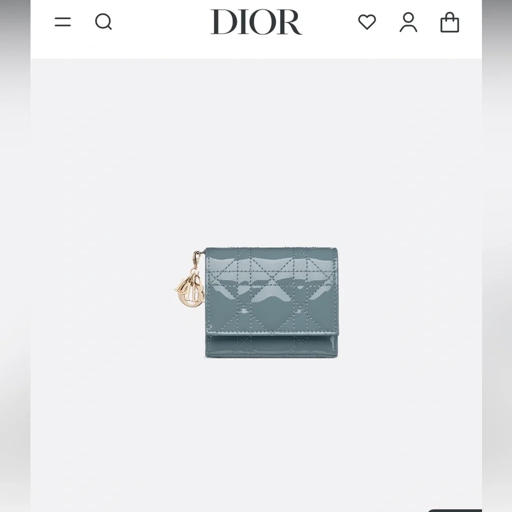 Dior Lotus Quilted compact wallet